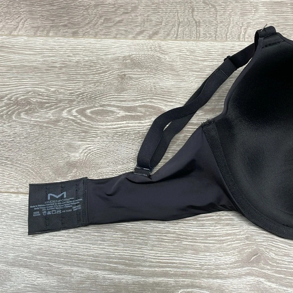 NWOT Maidenform One Fab Fit Modern Demi T-shirt Underwire Bra DM7543 Black 36DD - Picture 10 of 14